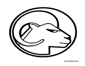 Ram Logo Coloring Page 4