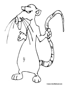 Rat Coloring Page 5