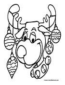 Reindeer Coloring Page 10