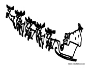 Santa and His Reindeer