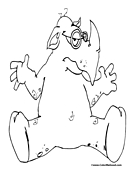 Rhino Coloring Page 4