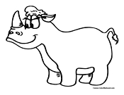 Rhino Coloring Page 5