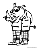 Rhino Dressed Up