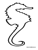 Seahorse Outline