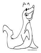 Seal Coloring Page 2