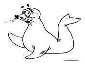 Seal Coloring Page 7
