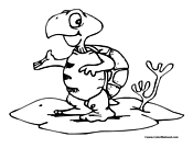 Sea Turtle Coloring Page 3