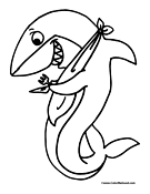 Shark Coloring Page 3