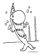 Shark Coloring Page 6