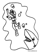 Shark Coloring Page 7