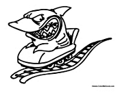 Shark on Rollercoaster