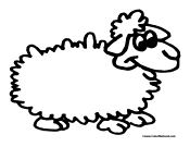 Sheep Coloring Page 3