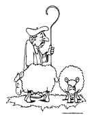 Sheep Coloring Page 5