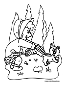 Skunk Coloring Page 4