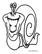 Snail Coloring Page 2