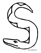 Snake Coloring Page 1
