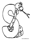 Snake Coloring Page 5