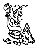 Man Wrapped Up By Snake