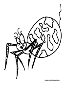 Spider Coloring Page 1