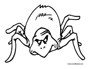 Spider Coloring Page 4
