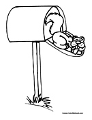 Squirrel Coloring Page 5