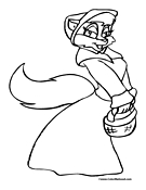 Squirrel Coloring Page 7