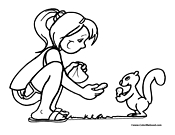 Squirrel Coloring Page 11