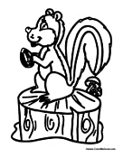 Squirrel Eating on a Tree