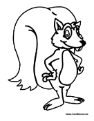 Cartoon Squirrel