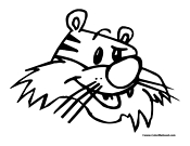 Tiger Coloring Page 1
