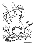 Toad Coloring Page 1