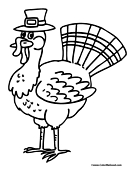 Turkey Coloring Page 2