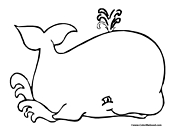 Whale Coloring Page 1