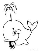 Whale Coloring Page 6