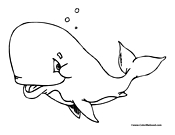 Whale Coloring Page 10