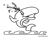 Whale Jumping Out of Water