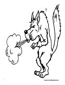 Wolf Coloring Page 6