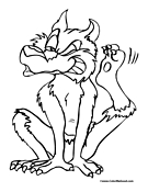 Wolf Coloring Page 8