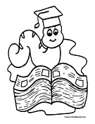 Worm Coloring Page 1