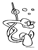 Worm Coloring Page 5