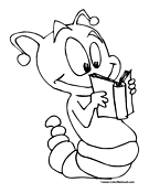 Worm Coloring Page 7