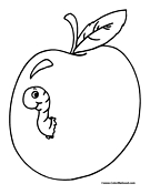Worm Coloring Page 8