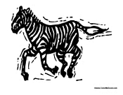 Zebra Running