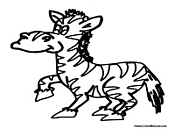 Cartoon Zebra