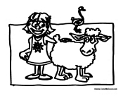 Girl at the Petting Zoo