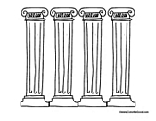 Coloring Pages Types Of Roman Columns 4