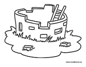 Small Castle with Ladder
