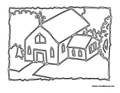 Christian Church with Cross