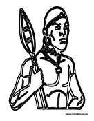 African Man with Spear