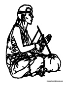 African Person Playing Music